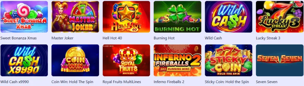 Games at Fortunica Casino